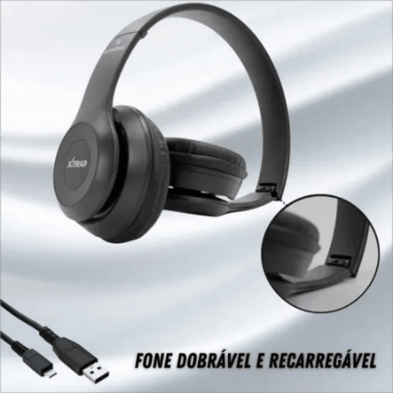 Fone de Ouvido Bluetooth Sem Fio - Headphone de Alta Qualidade para Celular