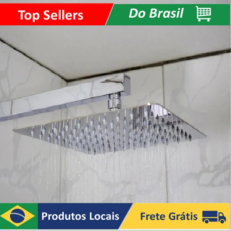 Chuveiro Slim Inox 304 – Elegância e Potência para um Banho Revitalizante!