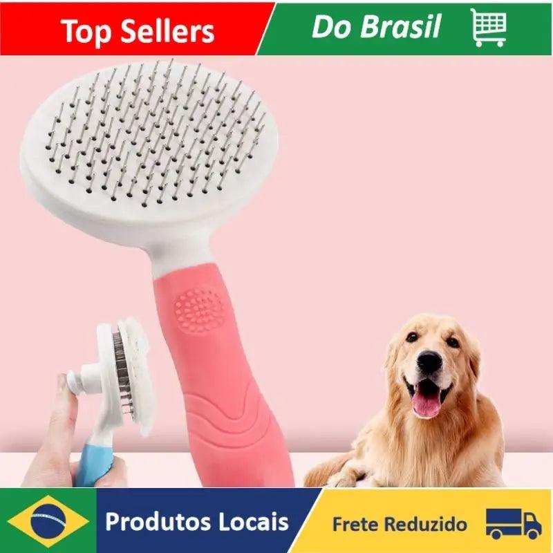 "Escova Removedora de Pelos para Pets – Ideal para Cães e Gatos | Promoção de Natal"