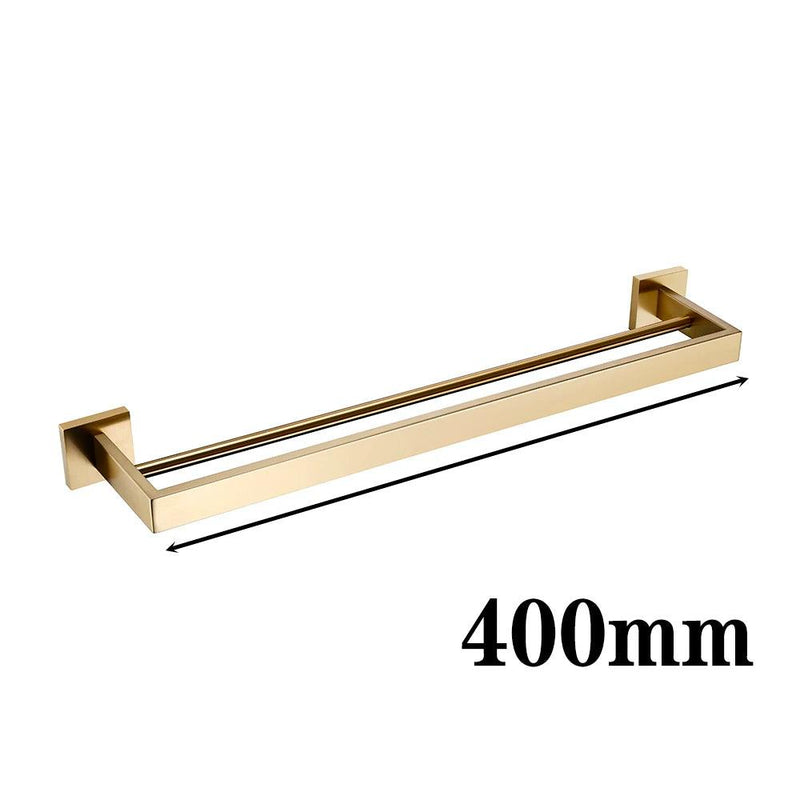 Brushed Gold Bathroom Accessories Set Toilet Brush Holder Toilet Paper Holder Towel Bar Rail Rack Hanger Hook Soap Dish Hardware - SpeedShop