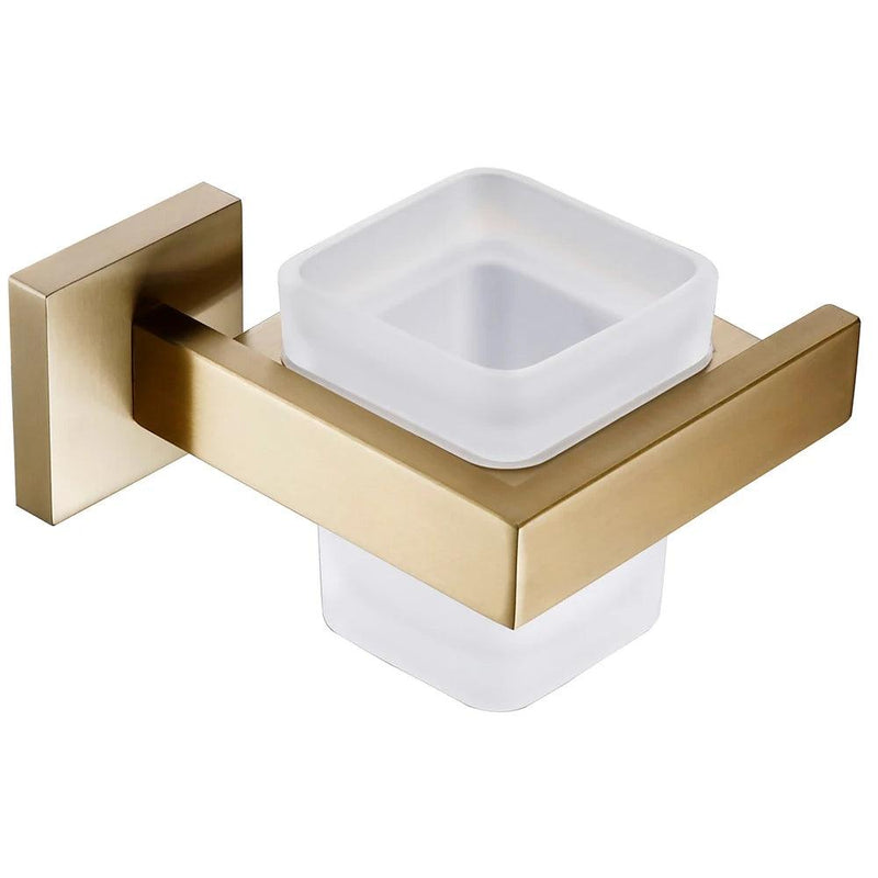 Brushed Gold Bathroom Accessories Set Toilet Brush Holder Toilet Paper Holder Towel Bar Rail Rack Hanger Hook Soap Dish Hardware - SpeedShop